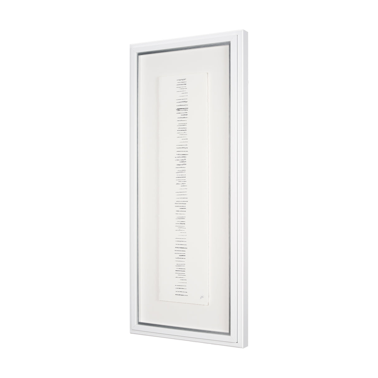 Random Lines Silver by Studio M a handmade Original Framed Artwork under Glass from Mercana - Luna Furniture