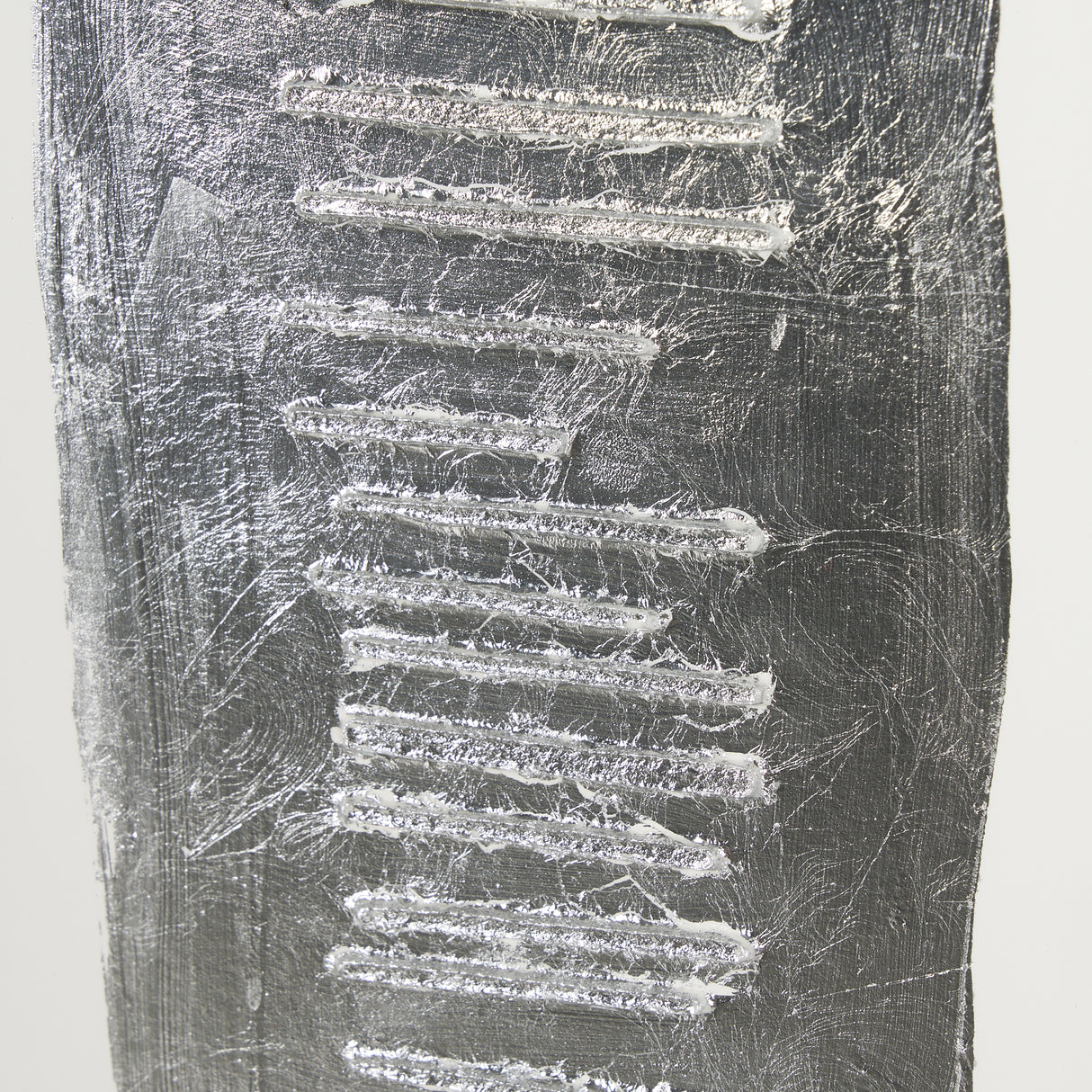 Random Lines Silver Flood by Studio M a Handmade Original Framed Artwork under Glass from Mercana - Luna Furniture