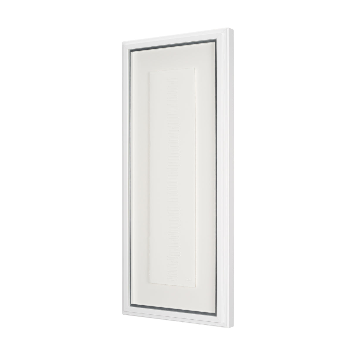 Random Lines White by Studio M a handmade Original Framed Artwork under Glass from Mercana - Luna Furniture
