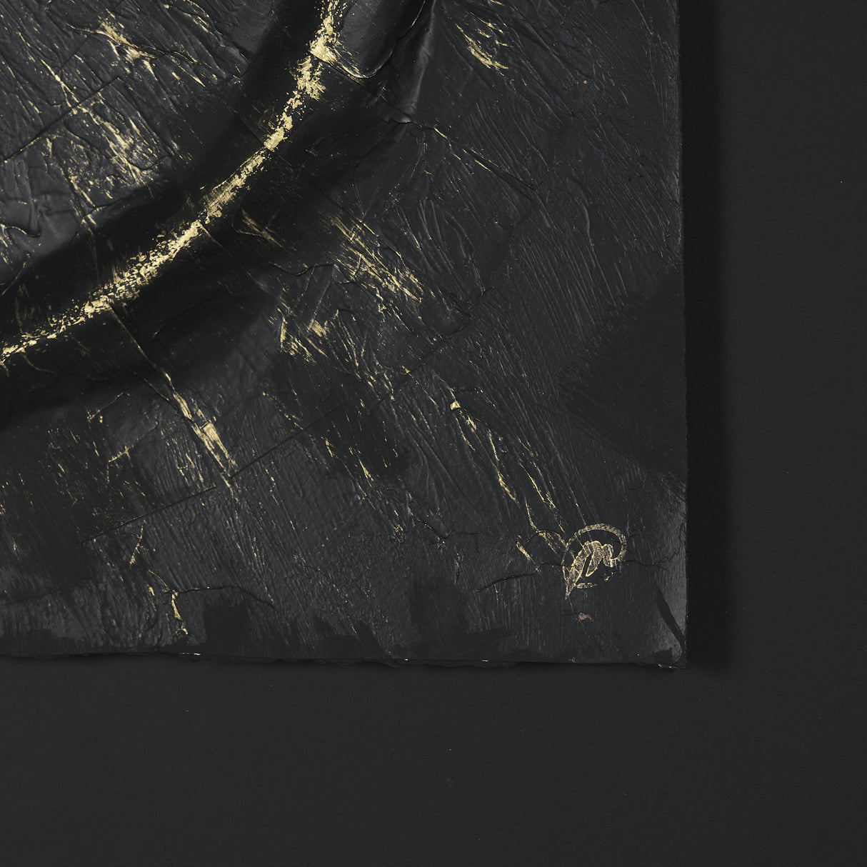 Equal Quadrants Black by Studio M a handmade Original Framed 3D Textured Artwork under Glass from Mercana - Luna Furniture