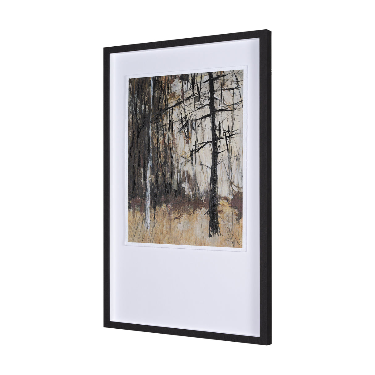 Forest View II by Mercana Studio a Hand Embellished Textured Framed Art Print Matted under Glass from Mercana - Luna Furniture