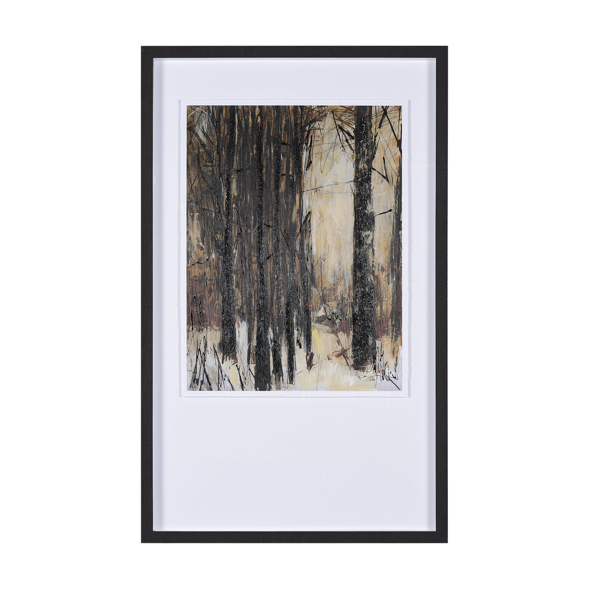 Forest View III by Mercana Studio a Hand Embellished Textured Framed Art Print Matted under Glass from Mercana - Luna Furniture