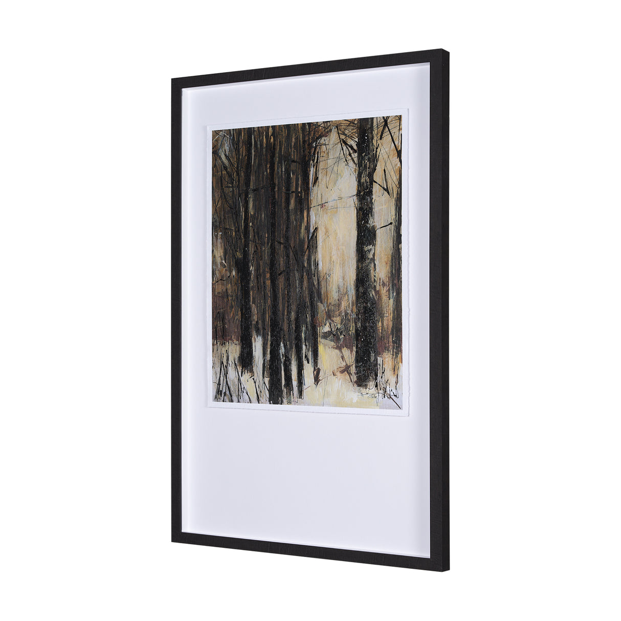 Forest View III by Mercana Studio a Hand Embellished Textured Framed Art Print Matted under Glass from Mercana - Luna Furniture