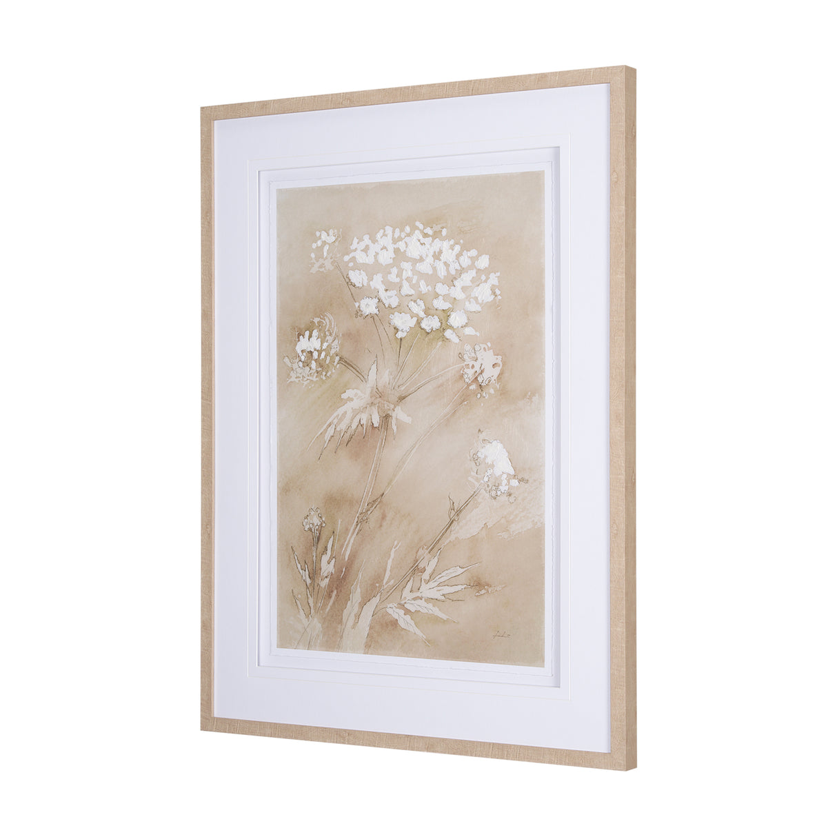 Wildflower II by Mercana Studio a Hand Embellished Textured Framed Art Print Matted under Glass from Mercana - Luna Furniture