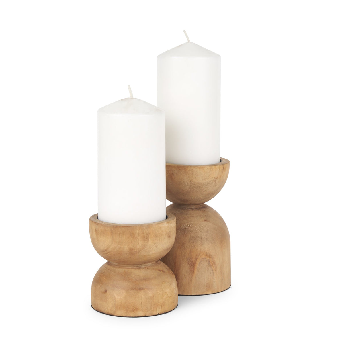 Aleena Wooden Candle Holder (Set of 2) from Mercana - Luna Furniture