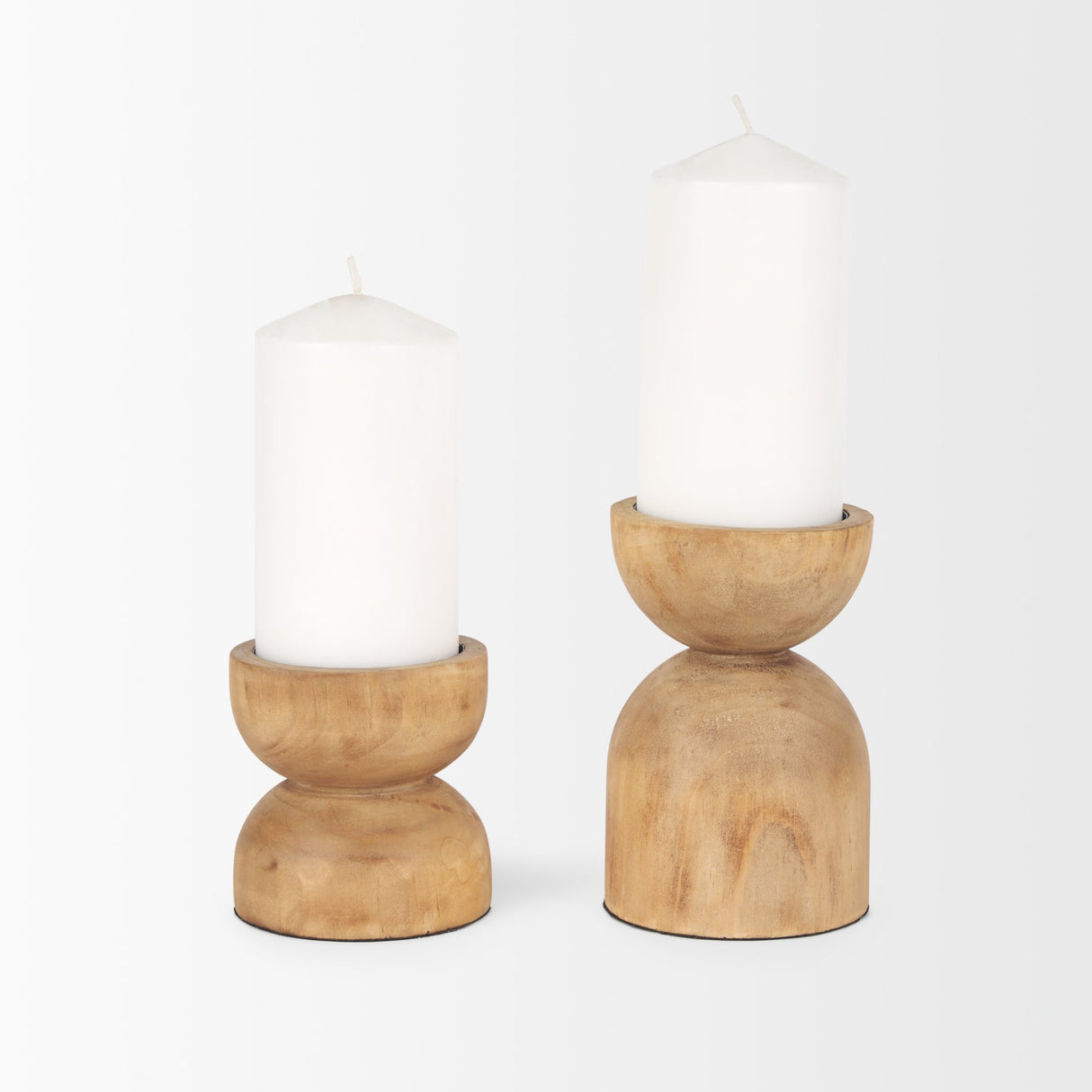 Aleena Wooden Candle Holder (Set of 2) from Mercana - Luna Furniture