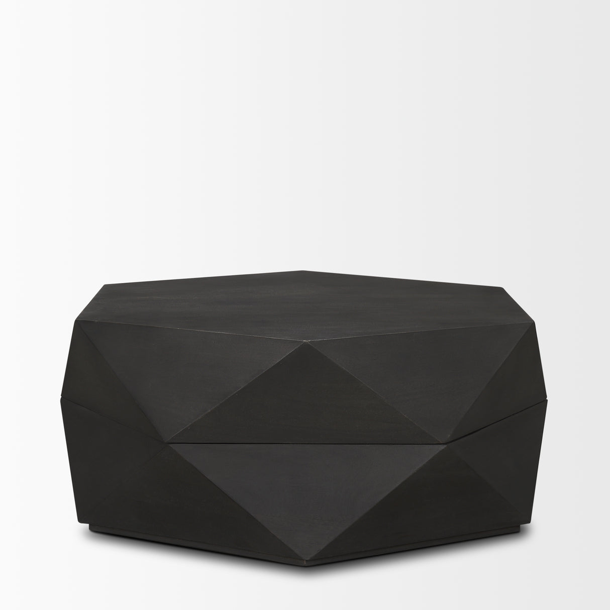 Arreto 36" Hexagonal Hinged Solid Wood Top and Base Coffee Table from Mercana - Luna Furniture