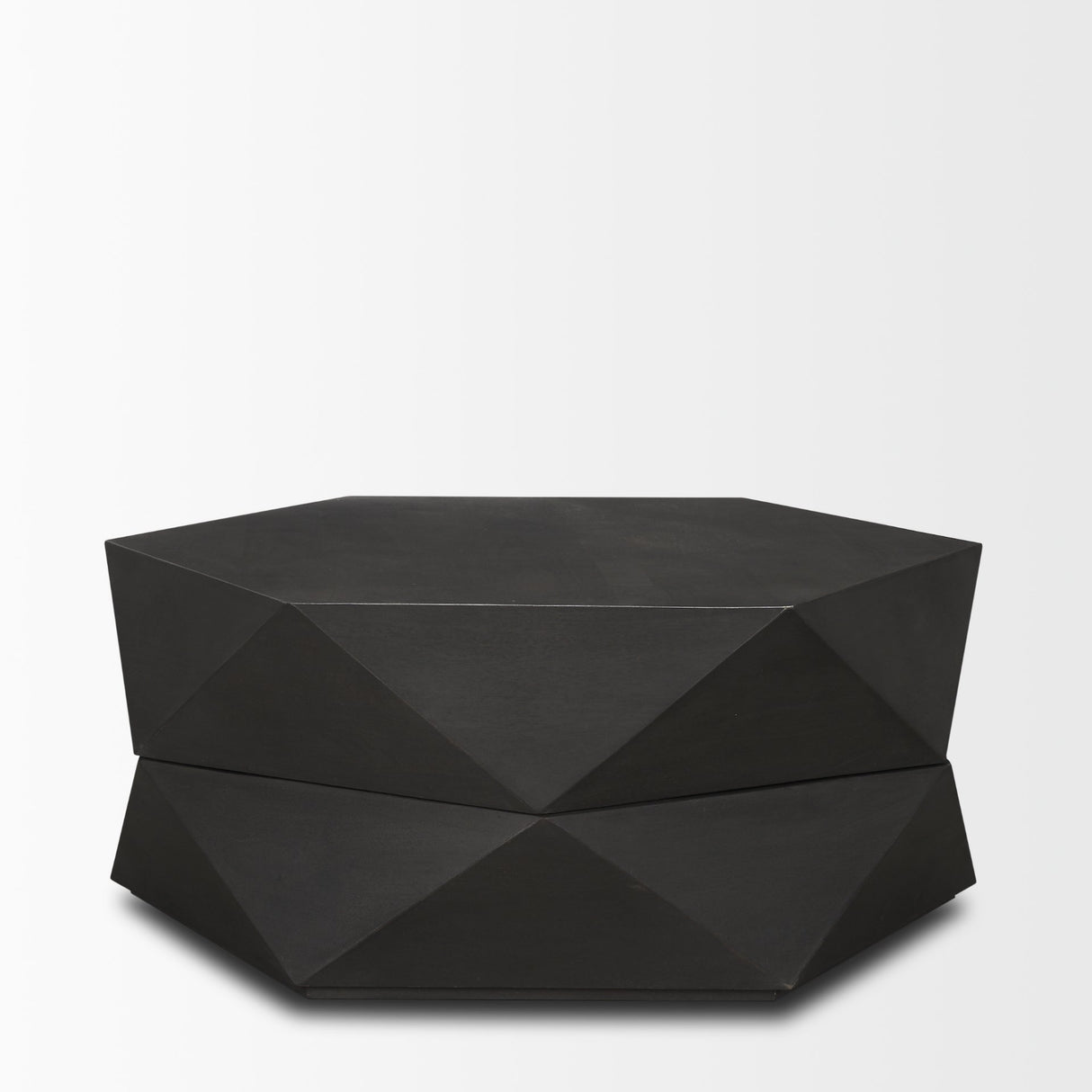 Arreto 36" Hexagonal Hinged Solid Wood Top and Base Coffee Table from Mercana - Luna Furniture