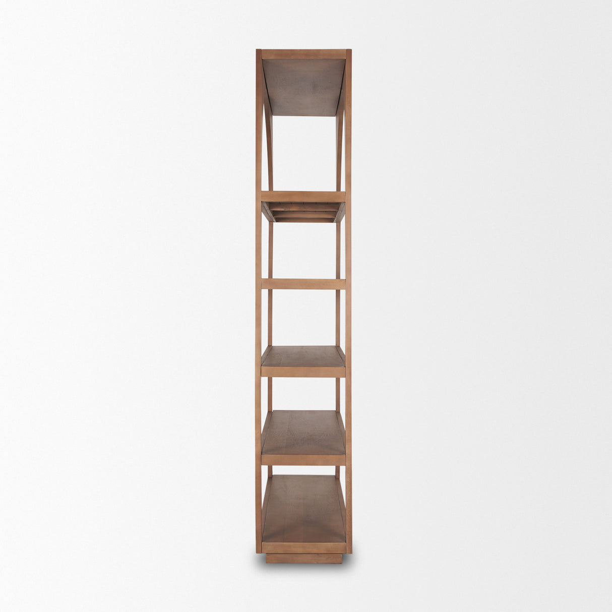 Bela Arched Shelving Unit Medium Brown Wood from Mercana - Luna Furniture