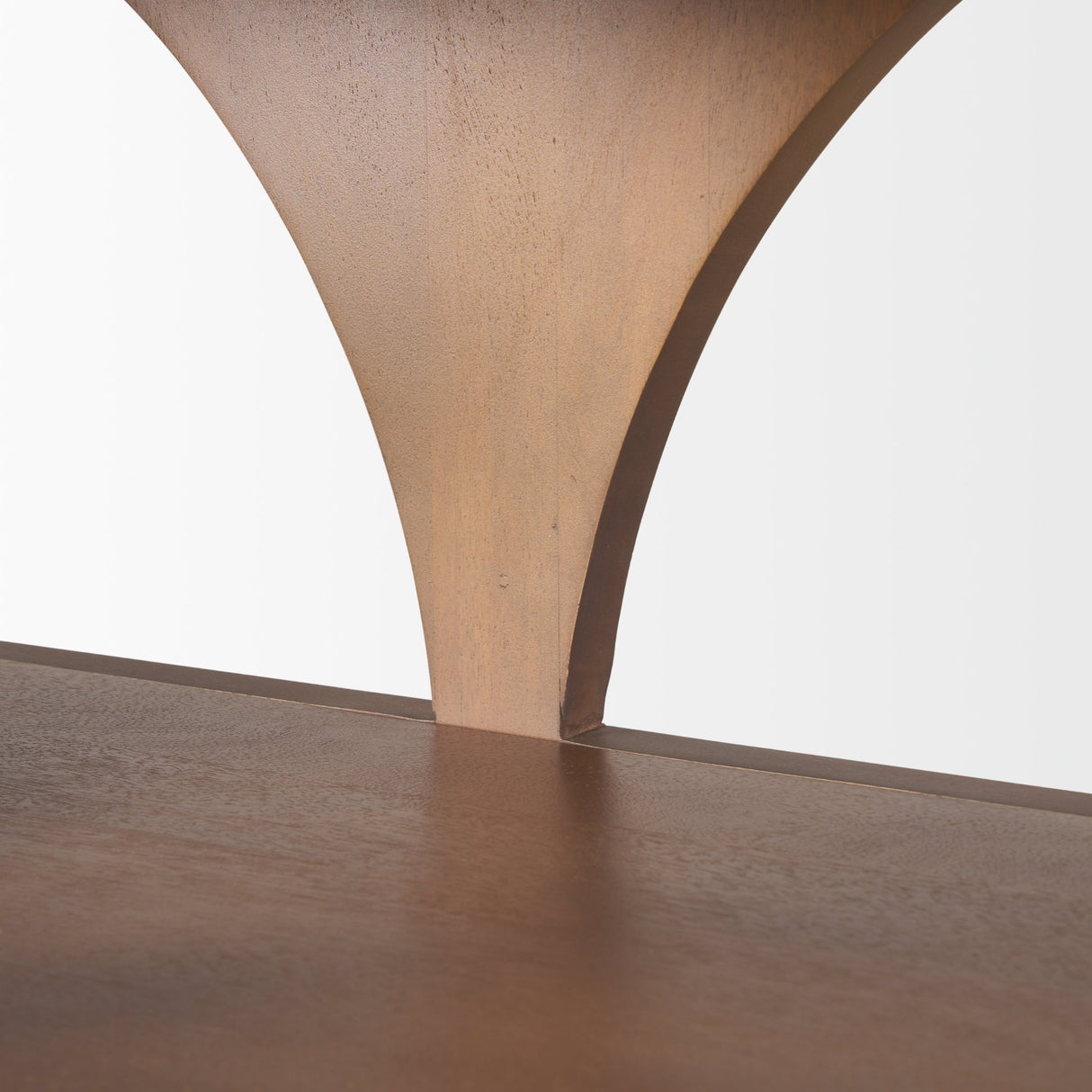 Bela Large Medium Brown Wood Arched Console Table from Mercana - Luna Furniture