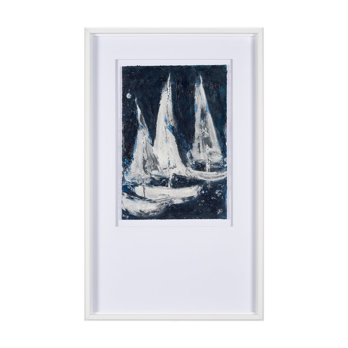 Paper Boats II by Studio M a Framed Art Print Matted under Glass from Mercana - Luna Furniture