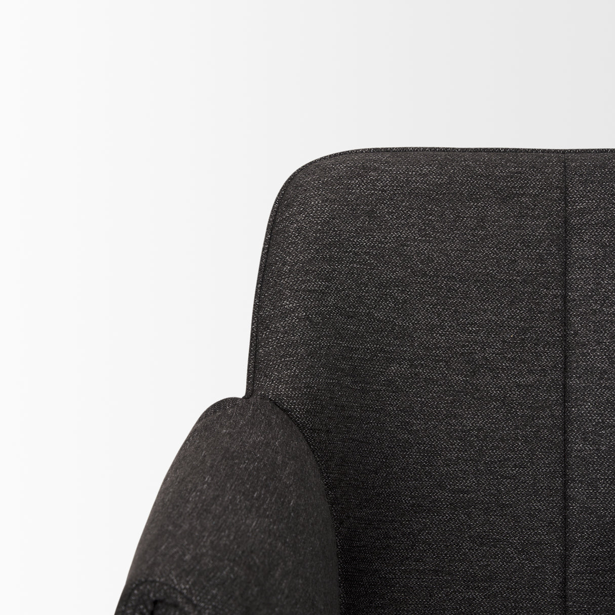 Brently Dining Chair w/ Gray Fabric & Matte Black Metal Legs, Set of 2 from Mercana - Luna Furniture