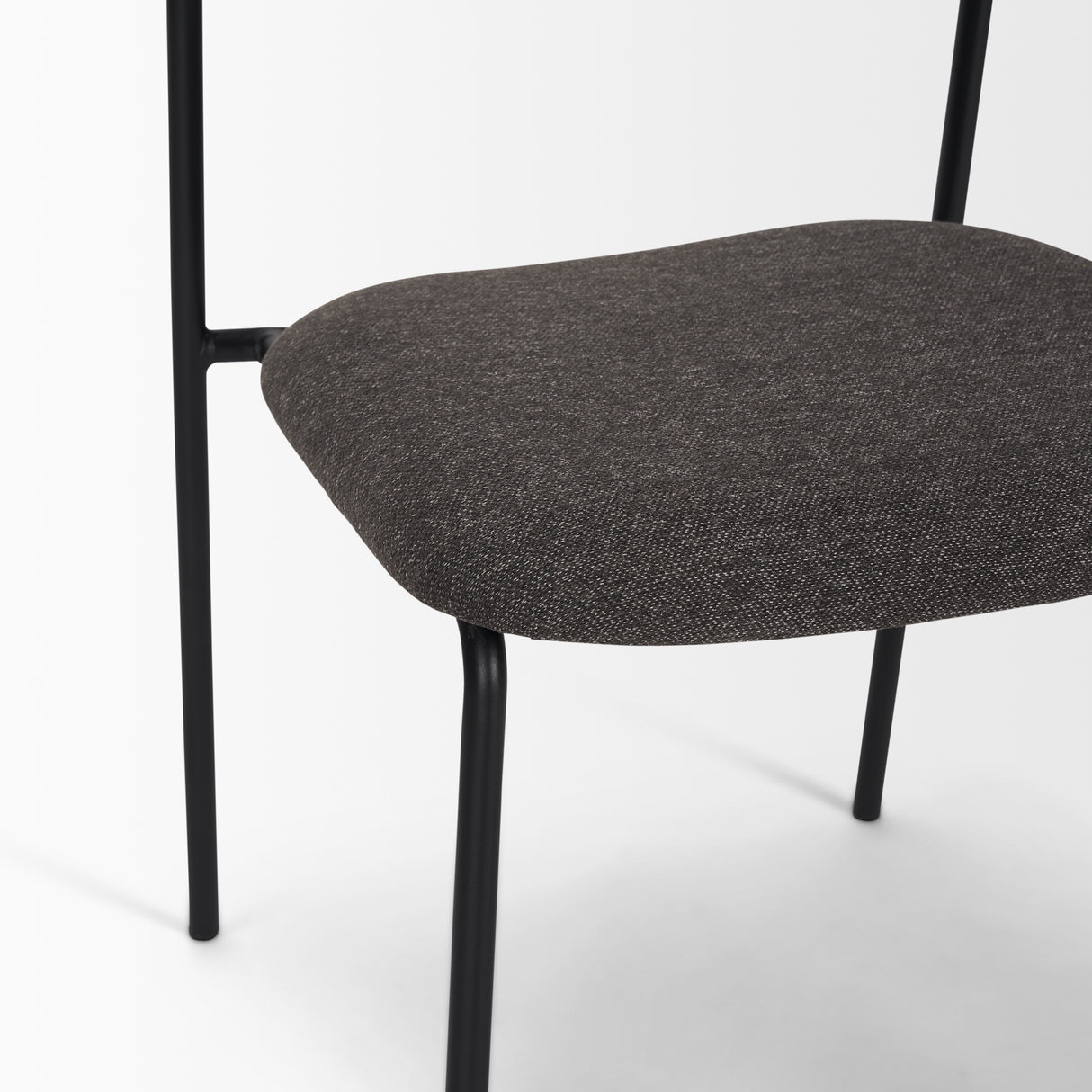 Corey Dining Chair w/ Gray Fabric & Matte Black Metal, Set of 2 from Mercana - Luna Furniture