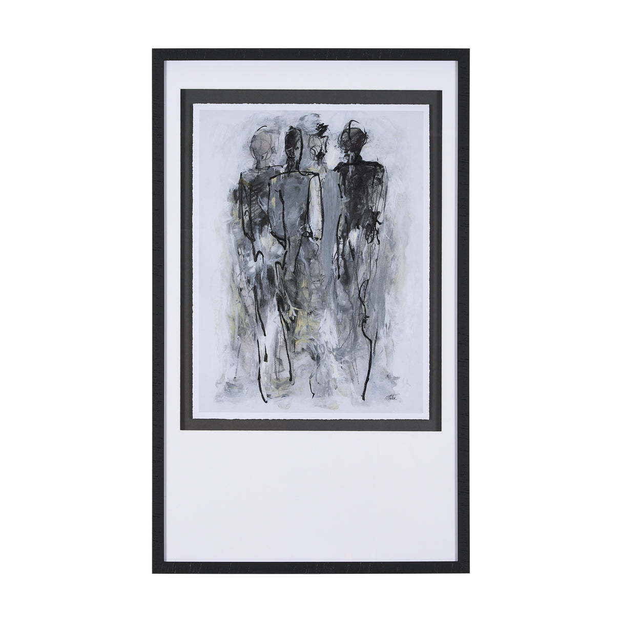 Gathering II by Mercana Studio a Hand Embellished Textured Framed Art Print Matted under Glass from Mercana - Luna Furniture
