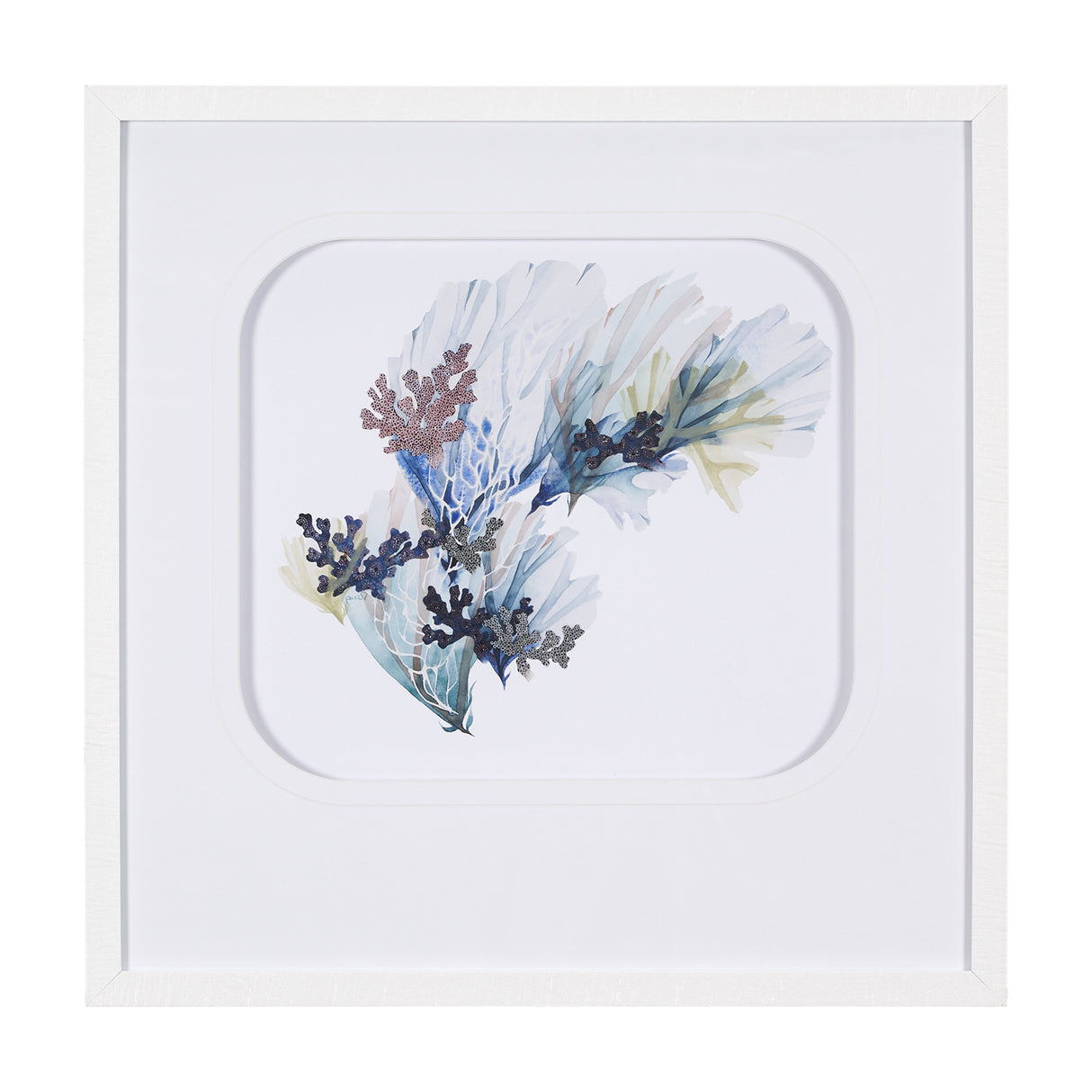 Seagrass - Sway by Mercana Studio a Hand Embellished Textured Framed Art Print Matted under Glass from Mercana - Luna Furniture