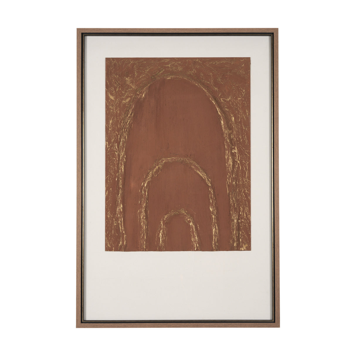 Terracotta Arches II by Studio M a handmade Original Framed 3D Textured Artwork under Glass from Mercana - Luna Furniture