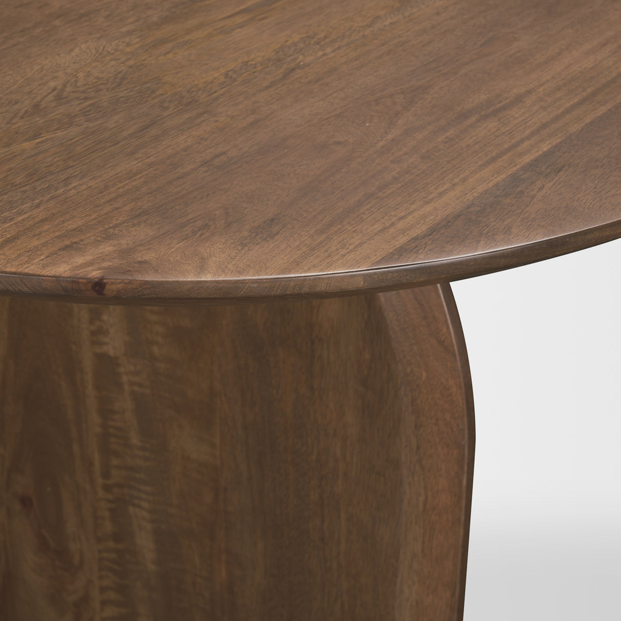 Isla Oval Dining Table w/Dark Brown Wood Top & Arched Legs from Mercana - Luna Furniture
