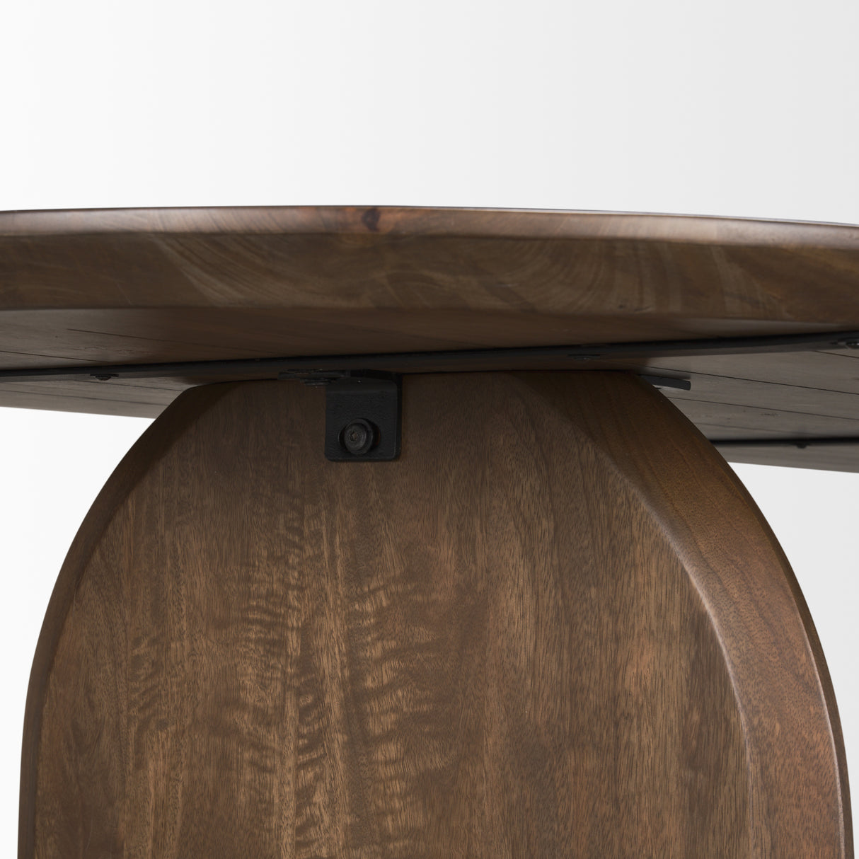 Isla Oval Dining Table w/Dark Brown Wood Top & Arched Legs from Mercana - Luna Furniture