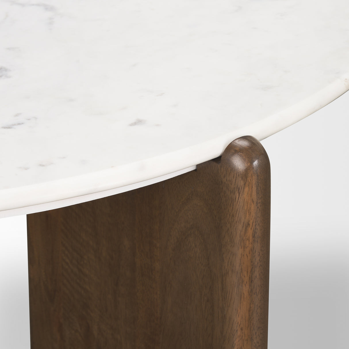 Rumer Dark Brown Wood w/ White Marble Coffee Table from Mercana - Luna Furniture