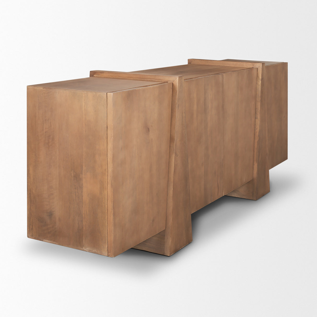 Eula Medium Brown Wood 4-Door Sideboard from Mercana - Luna Furniture