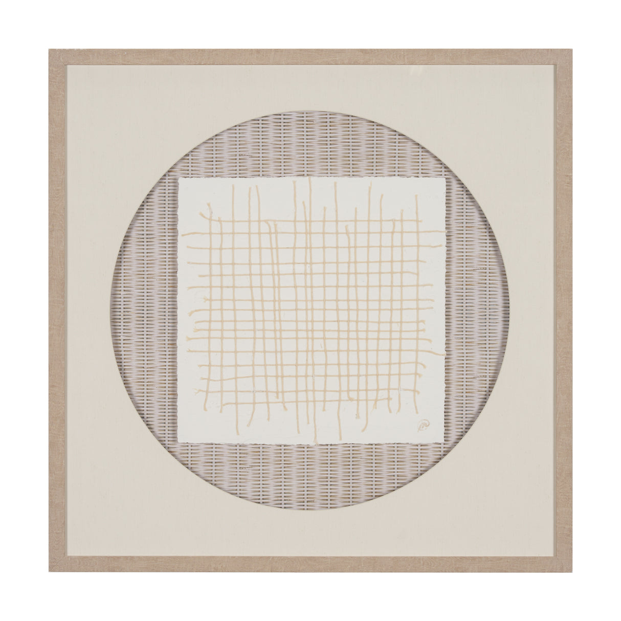 String Net II by Studio M a handmade Original Framed 3D Textured Artwork under Glass from Mercana - Luna Furniture