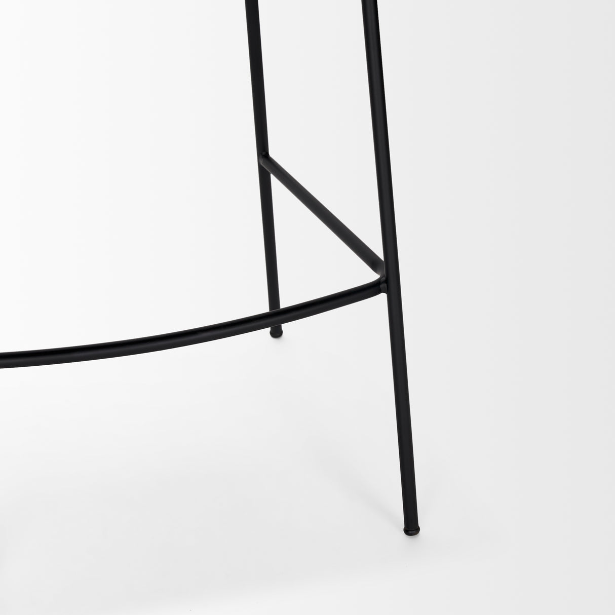 Carolyn Bar Stool w/ Gray Fabric & Matte Black Metal from Mercana - Luna Furniture