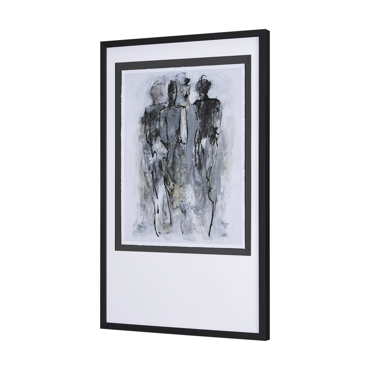 Gathering II by Mercana Studio a Hand Embellished Textured Framed Art Print Matted under Glass from Mercana - Luna Furniture
