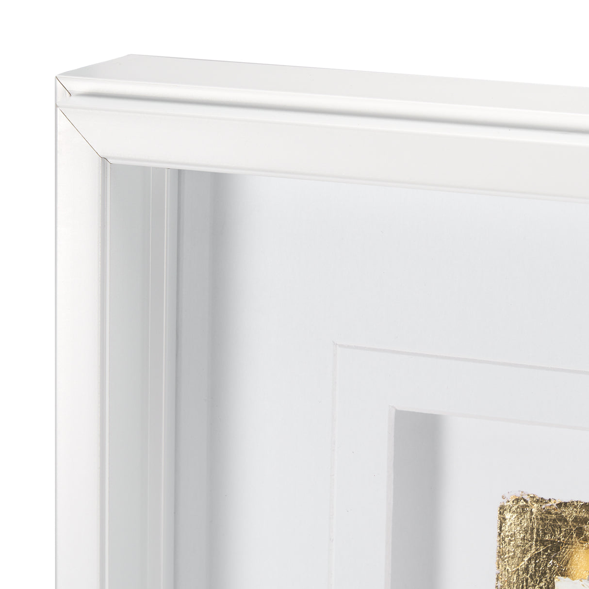 Caldera White by Studio M a handmade Original Framed Artwork under Glass from Mercana - Luna Furniture
