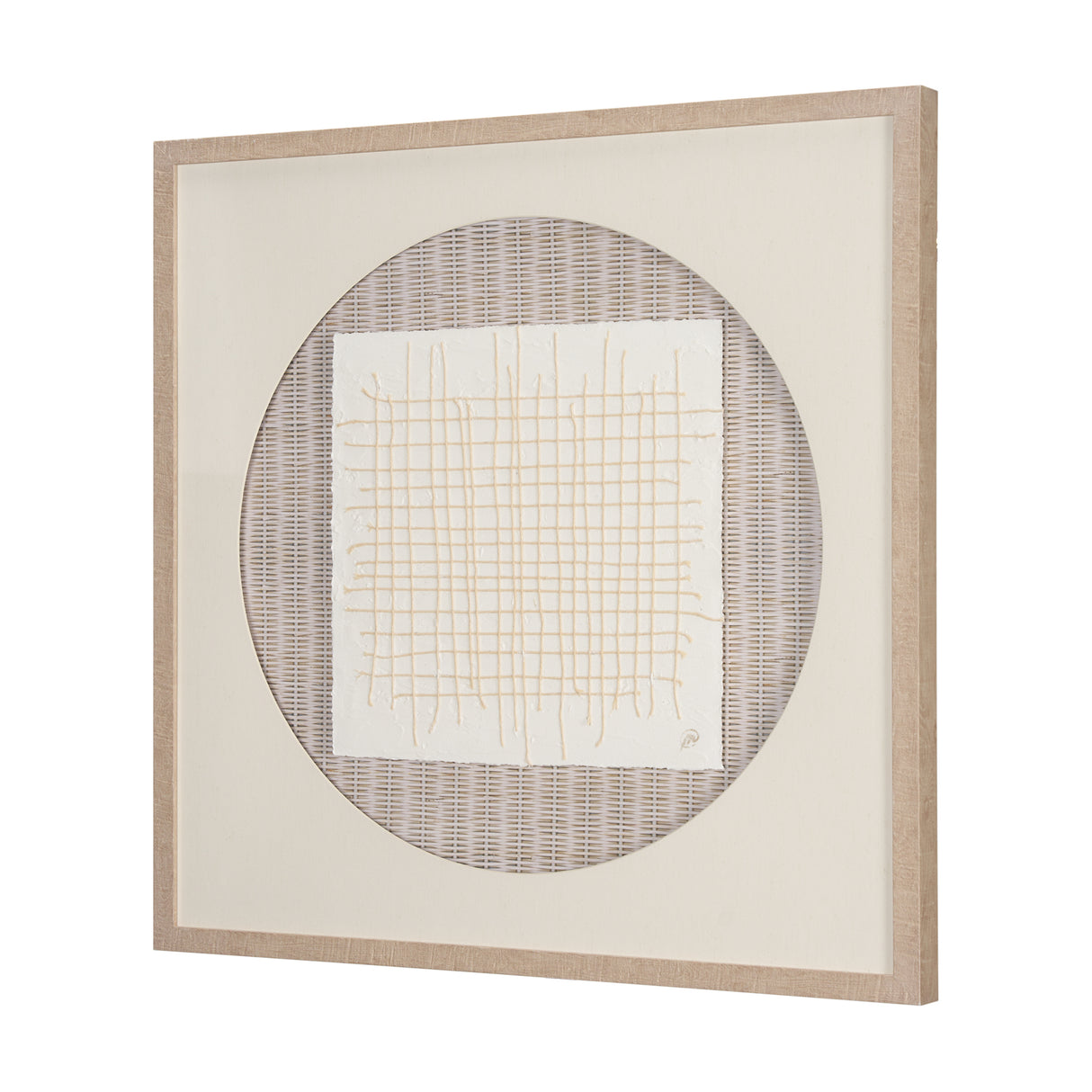 String Net II by Studio M a handmade Original Framed 3D Textured Artwork under Glass from Mercana - Luna Furniture