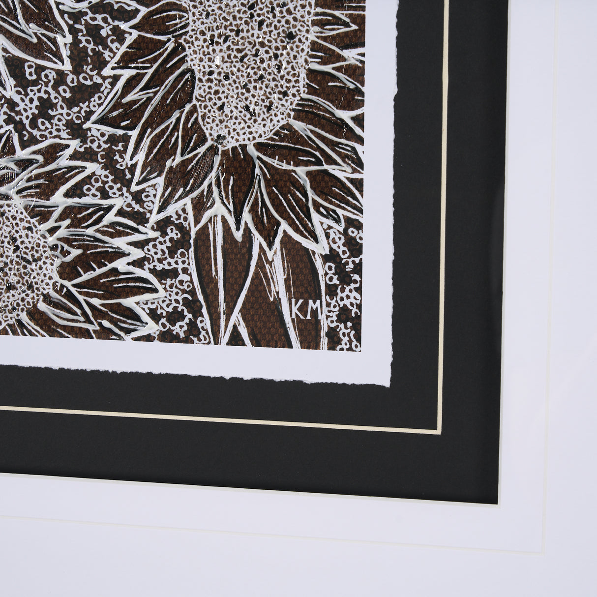 Sunflower Fest II by Mercana Studio a Hand Embellished Textured Framed Art Print Matted under Glass from Mercana - Luna Furniture