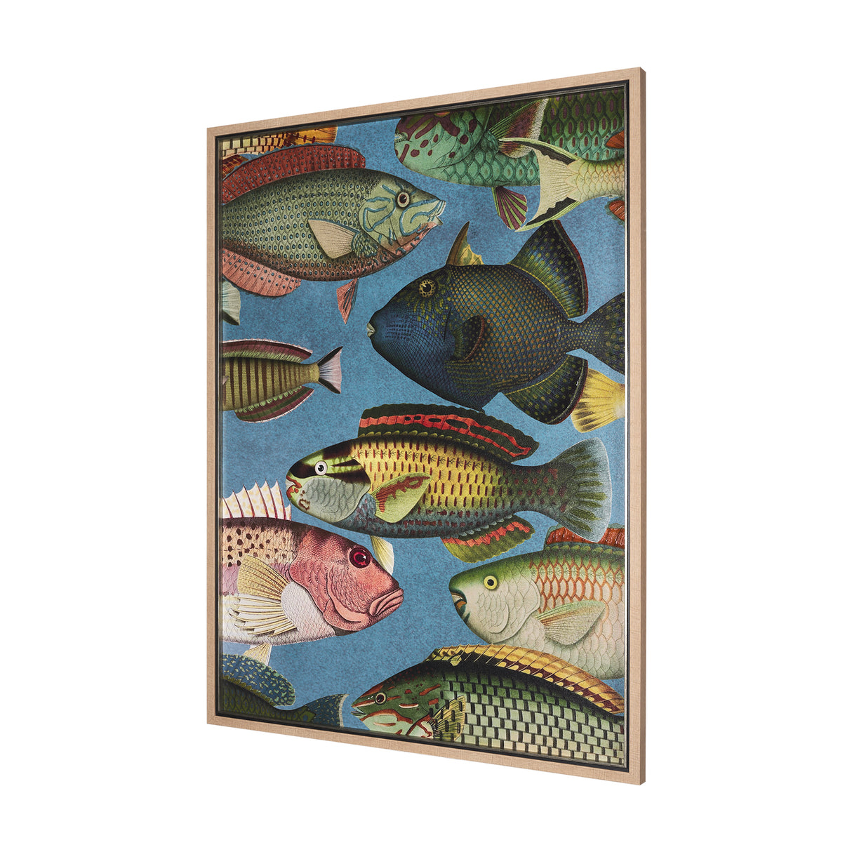 Vadum Piscis by Mercana Studio a Hand Embelished Textured Framed Art Print from Mercana - Luna Furniture