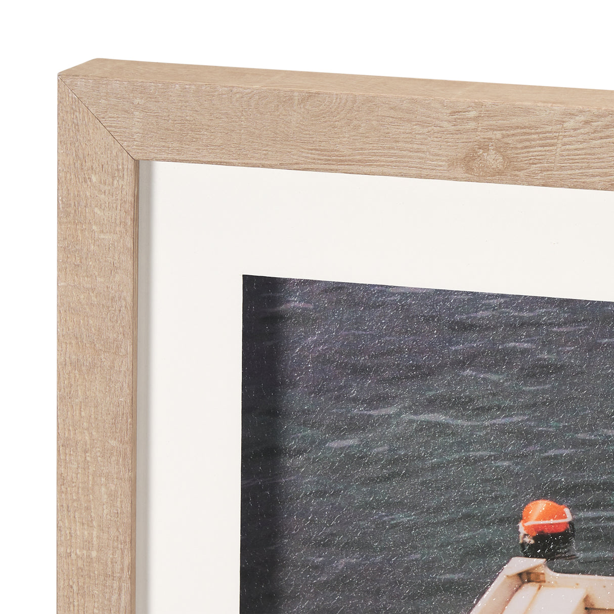 Neatly Moored by Mercana Studio a Hand Embellished Textured Framed Photo Art Print Matted under Glas from Mercana - Luna Furniture