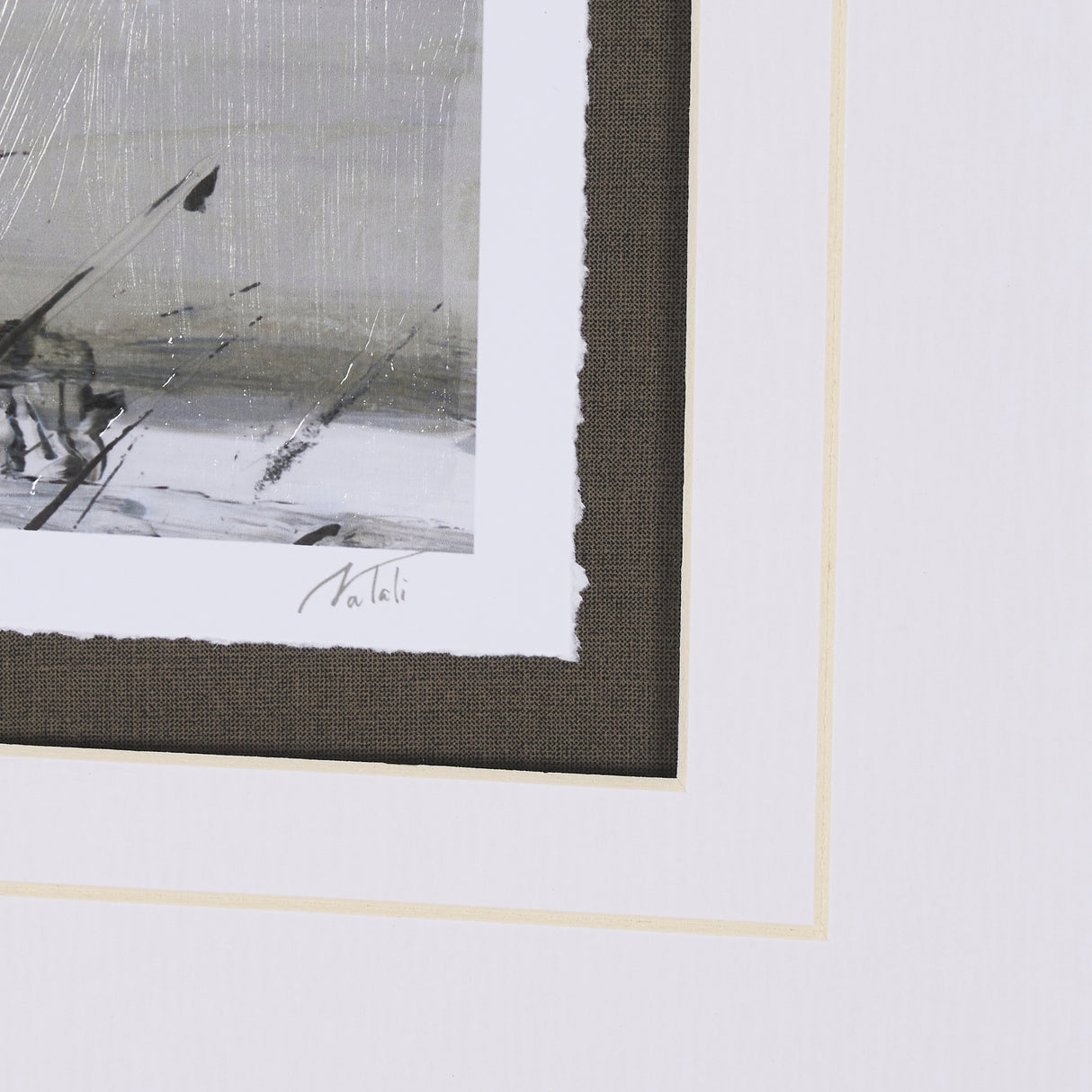 Winter Day V by Mercana Studio a Hand Embellished Textured Framed Art Print Matted under Glass from Mercana - Luna Furniture