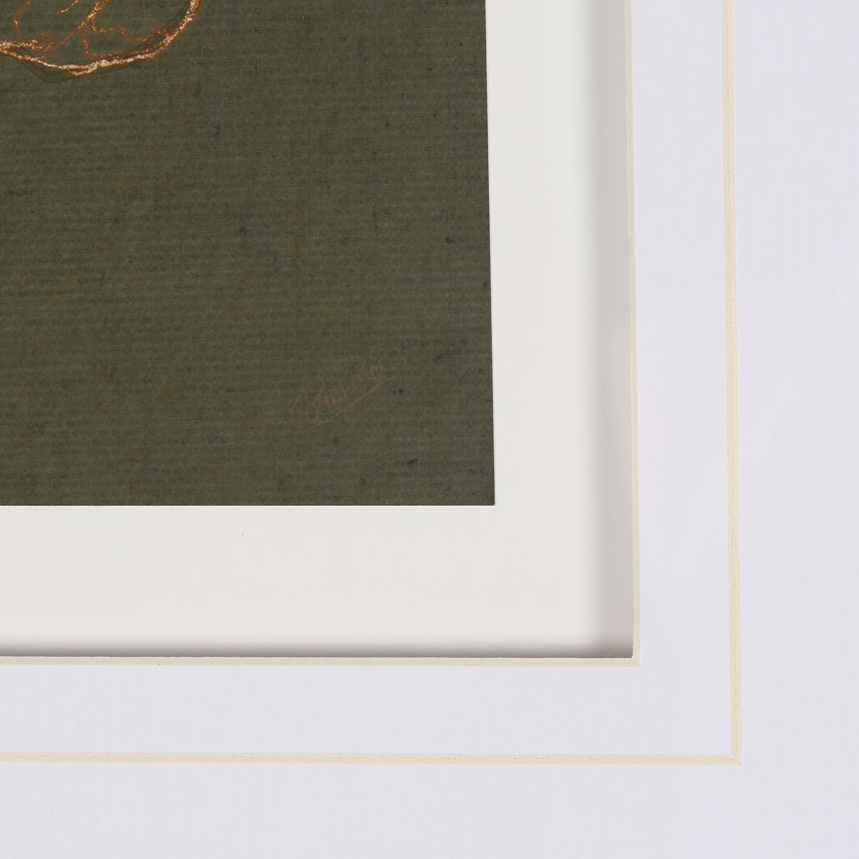 Andalusian Horse III Olive by Mercana Studio Hand Embellished Framed Art Print Matted under Glass from Mercana - Luna Furniture