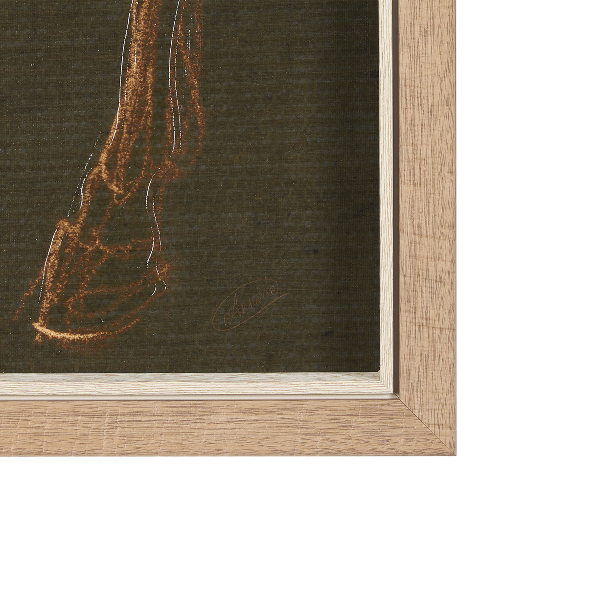 Horse III Olive by Mercana Studio a Hand Embellished Textured Framed Art Print from Mercana - Luna Furniture