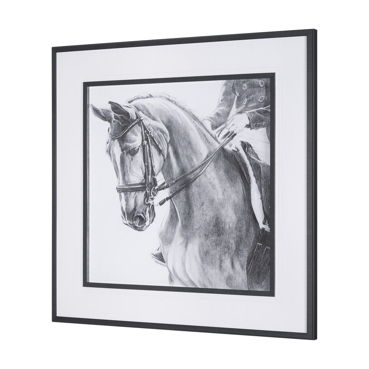Poised by Mercana Studio a Hand Embellished Textured Framed Art Print Matted under Glass from Mercana - Luna Furniture