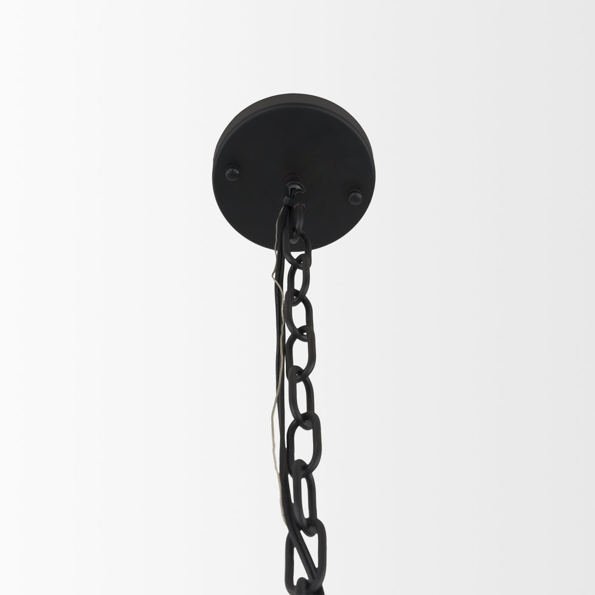 Barbara Matte Black Metal w/ Frosted Glass Globes 18-Light Chandelier from Mercana - Luna Furniture