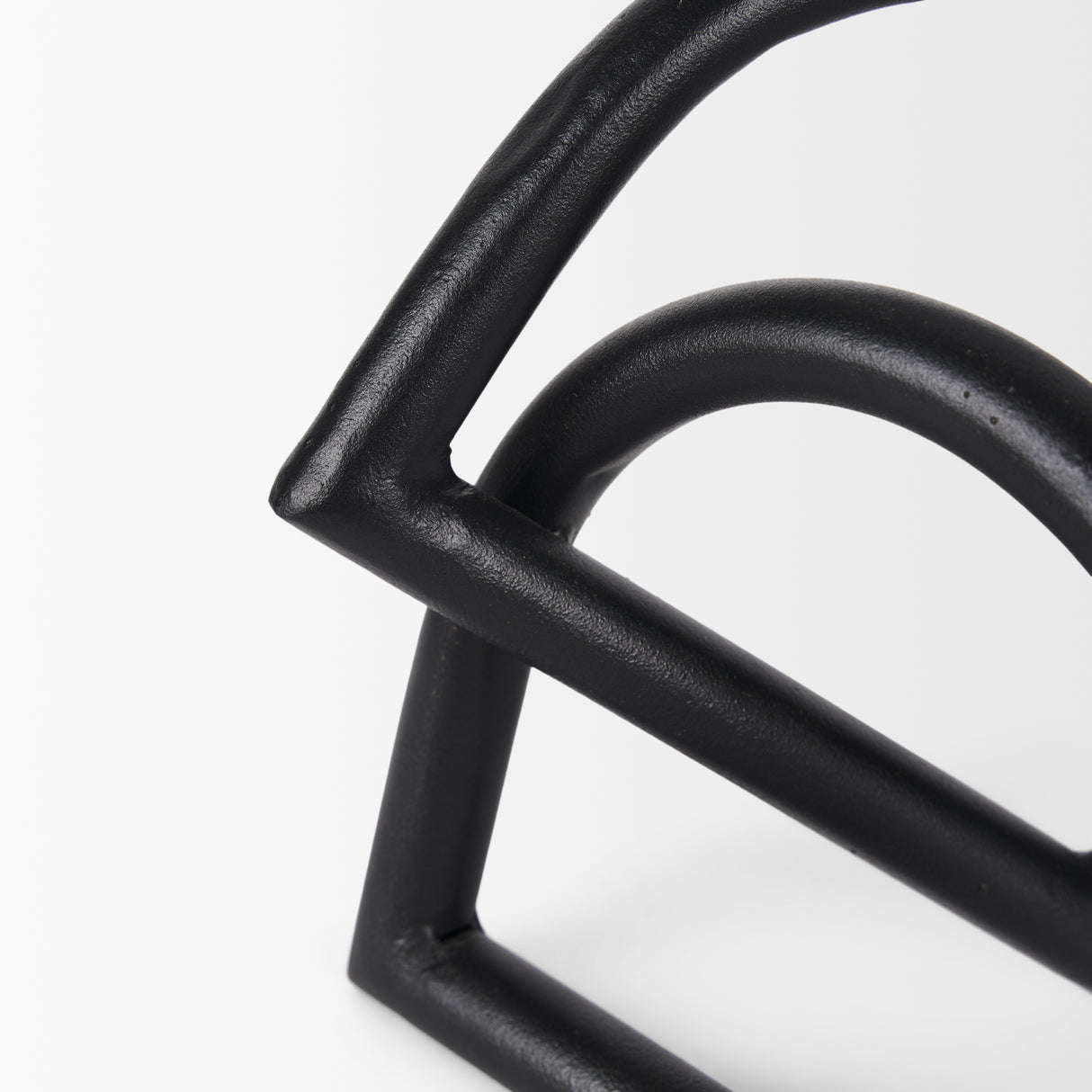 Locke Large Matte Black Metal Decorative Object from Mercana - Luna Furniture