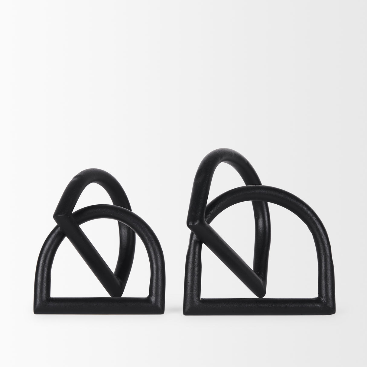 Locke Large Matte Black Metal Decorative Object from Mercana - Luna Furniture