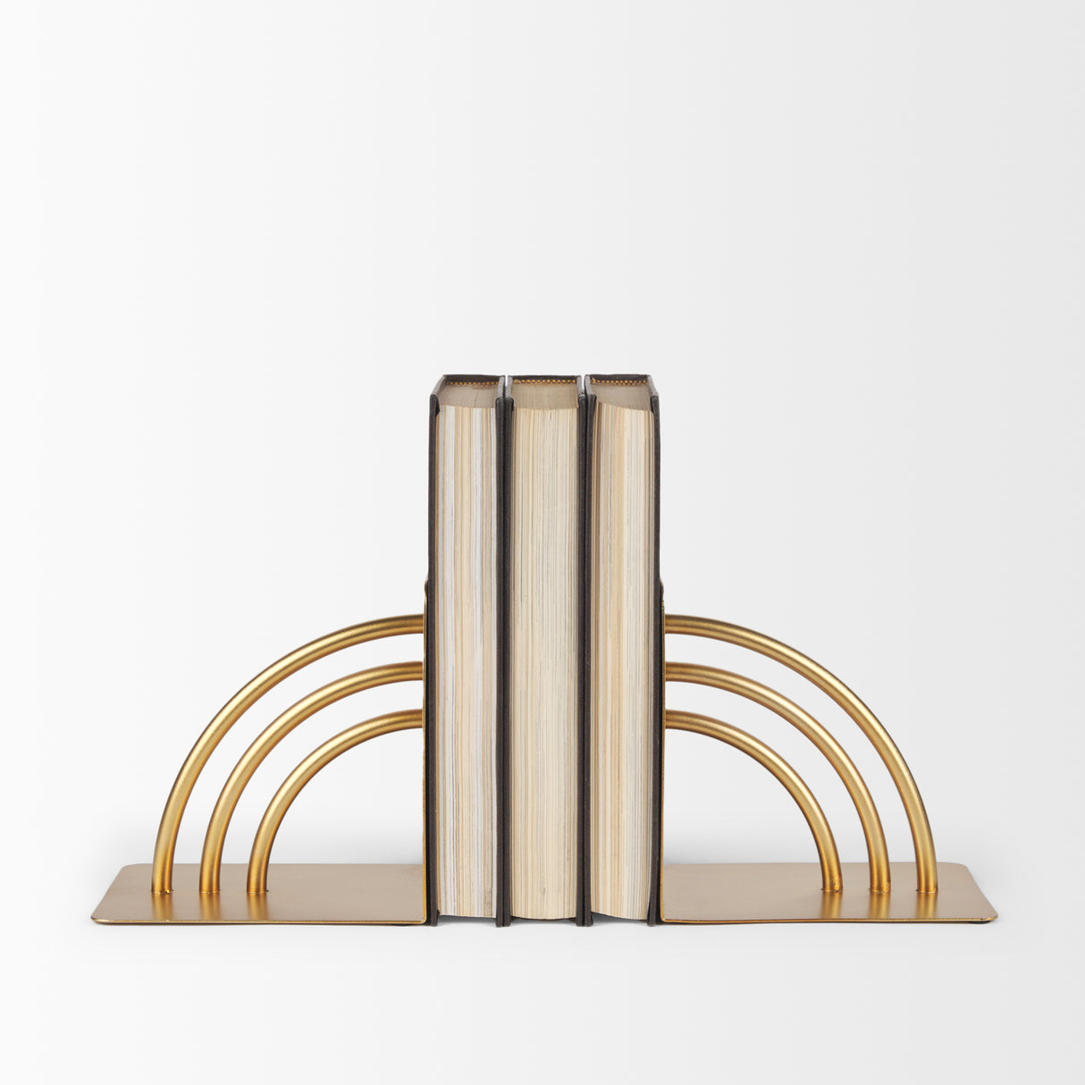 Hope Gold Metal Bookends from Mercana - Luna Furniture
