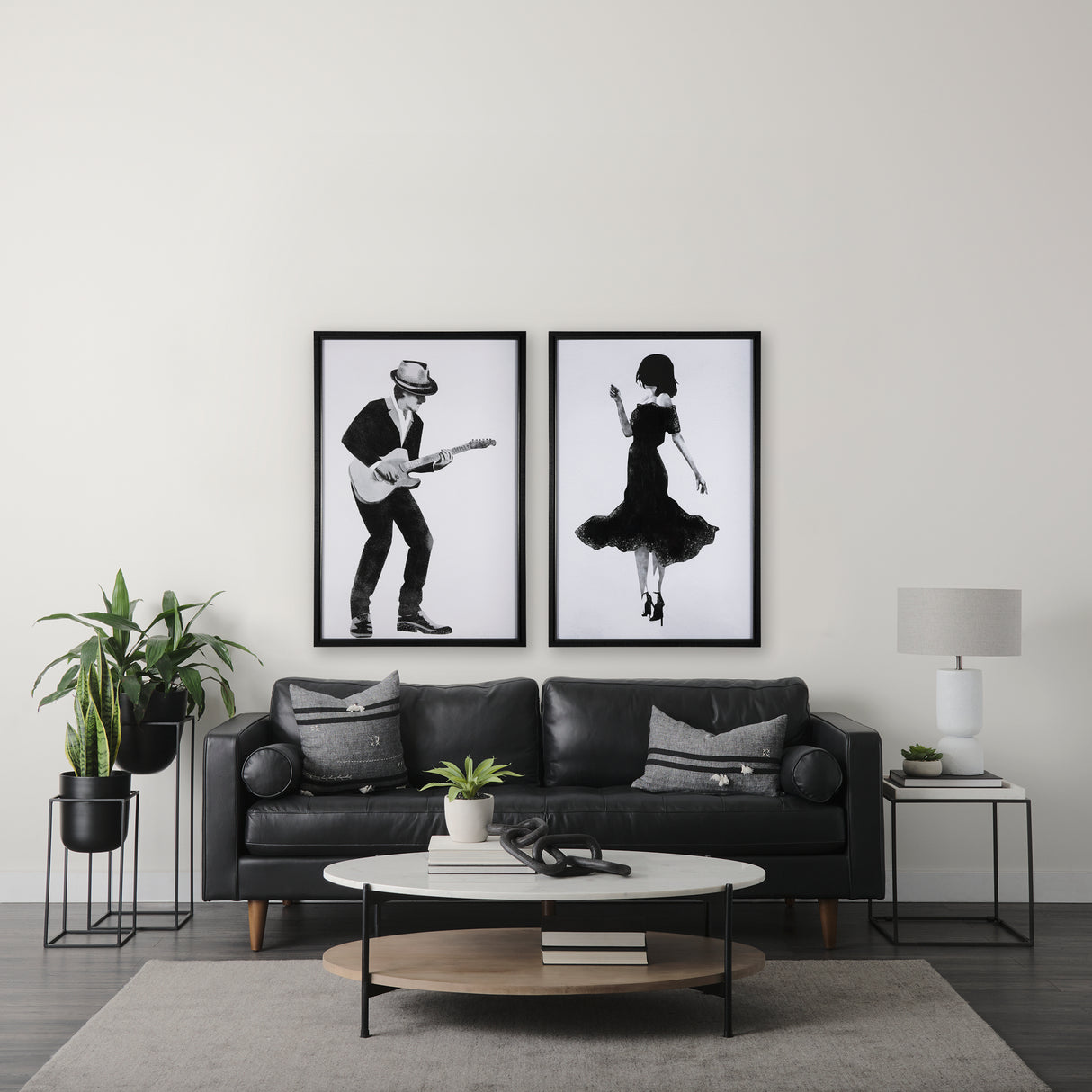 A Dancing Night I by Mercana Studio a Hand Embellished Textured Framed Art Print Matted under Glass from Mercana - Luna Furniture