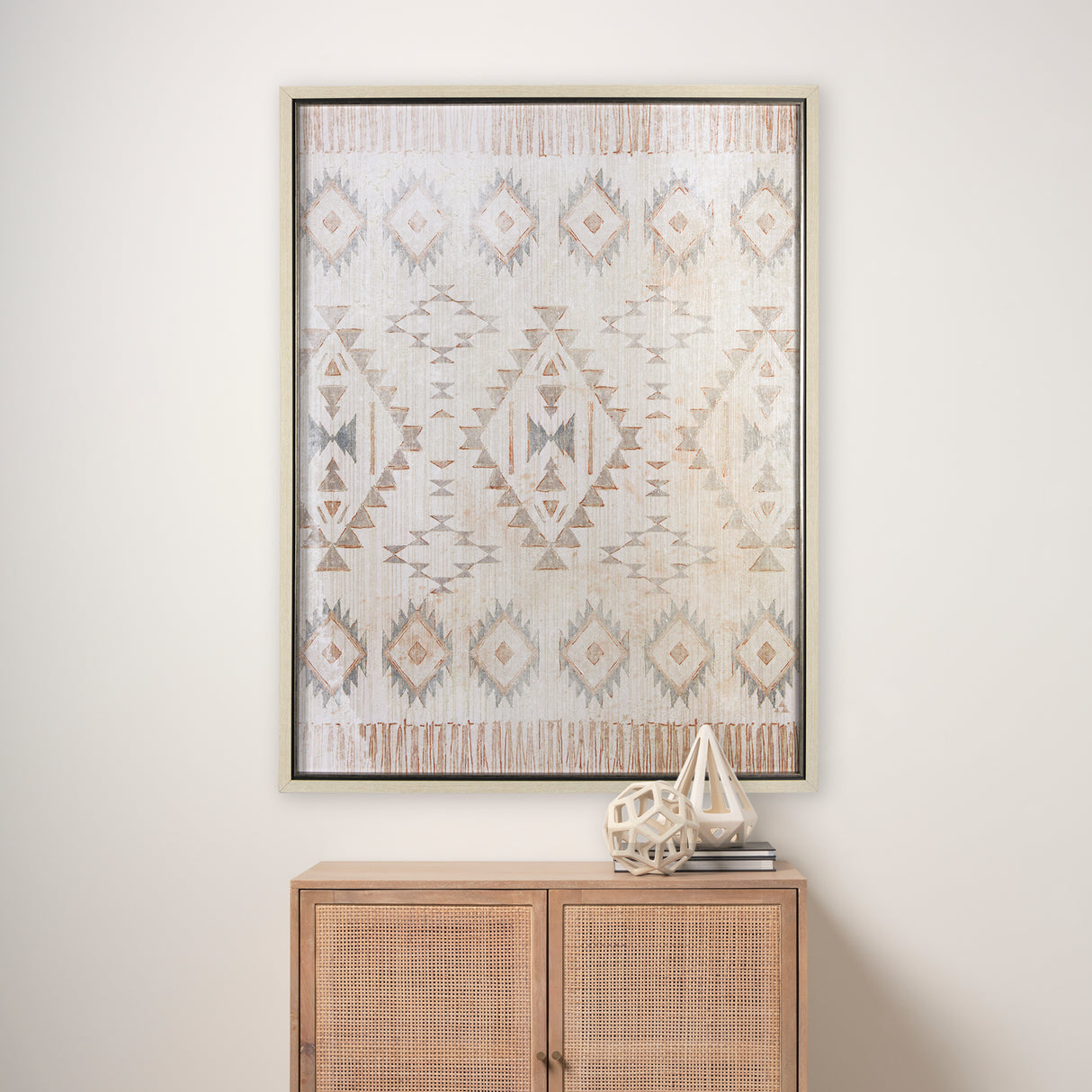 Aztec I by Mercana Studio a Hand Embellished Textured Framed Art Print from Mercana - Luna Furniture