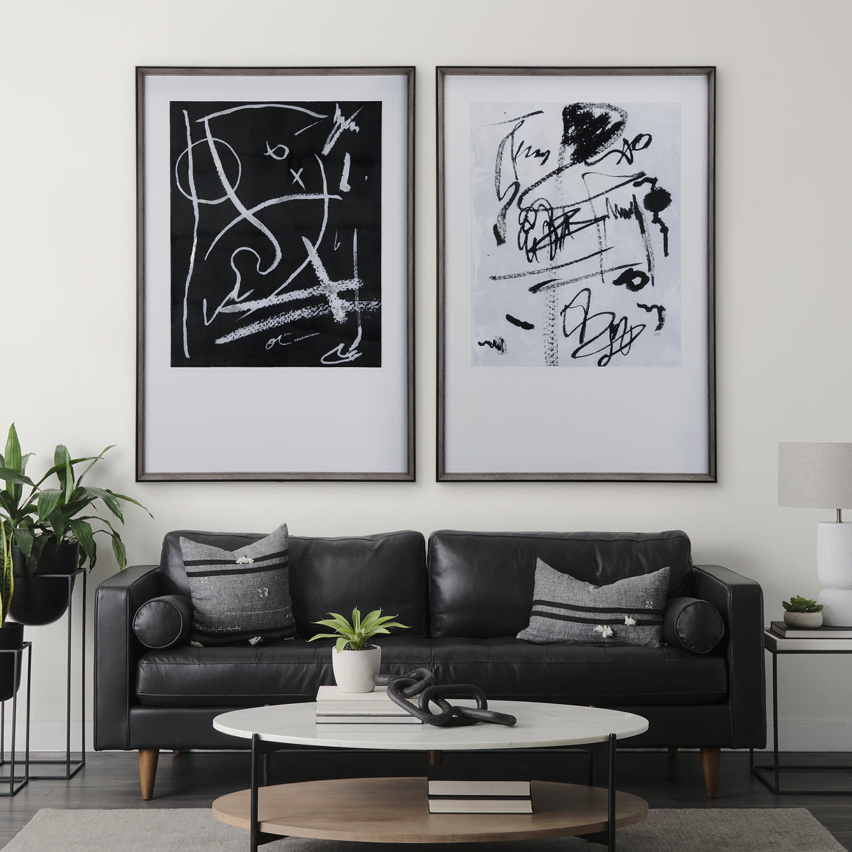 Doodle I by Mercana Studio a Hand Embellished Textured Framed Art Print Matted under Glass from Mercana - Luna Furniture
