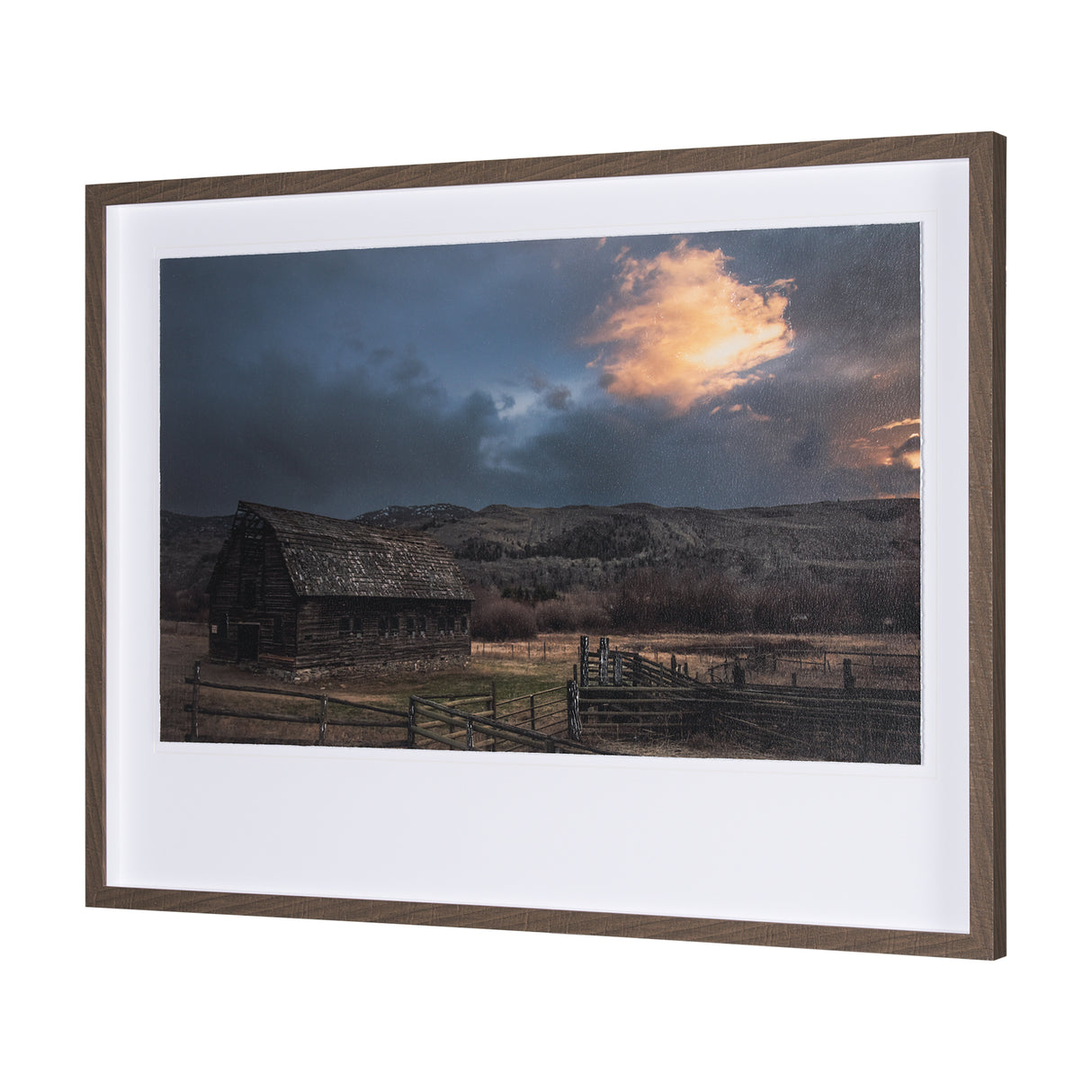 Storm's Horizon by Chad Mackay a Hand Embellished Textured Framed Photo Art Print Matted under Glass from Mercana - Luna Furniture