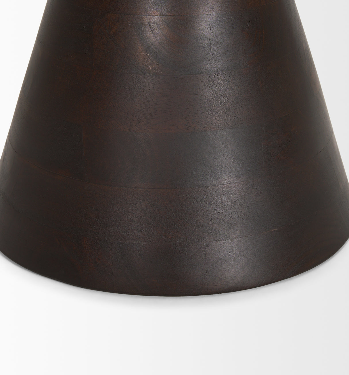 Palmera Dark Brown Wood Pedestal Accent Table from Mercana - Luna Furniture