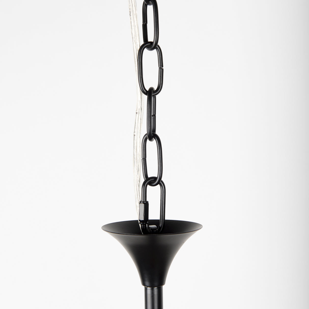 Gabriel Large Matte Black Chandelier from Mercana - Luna Furniture