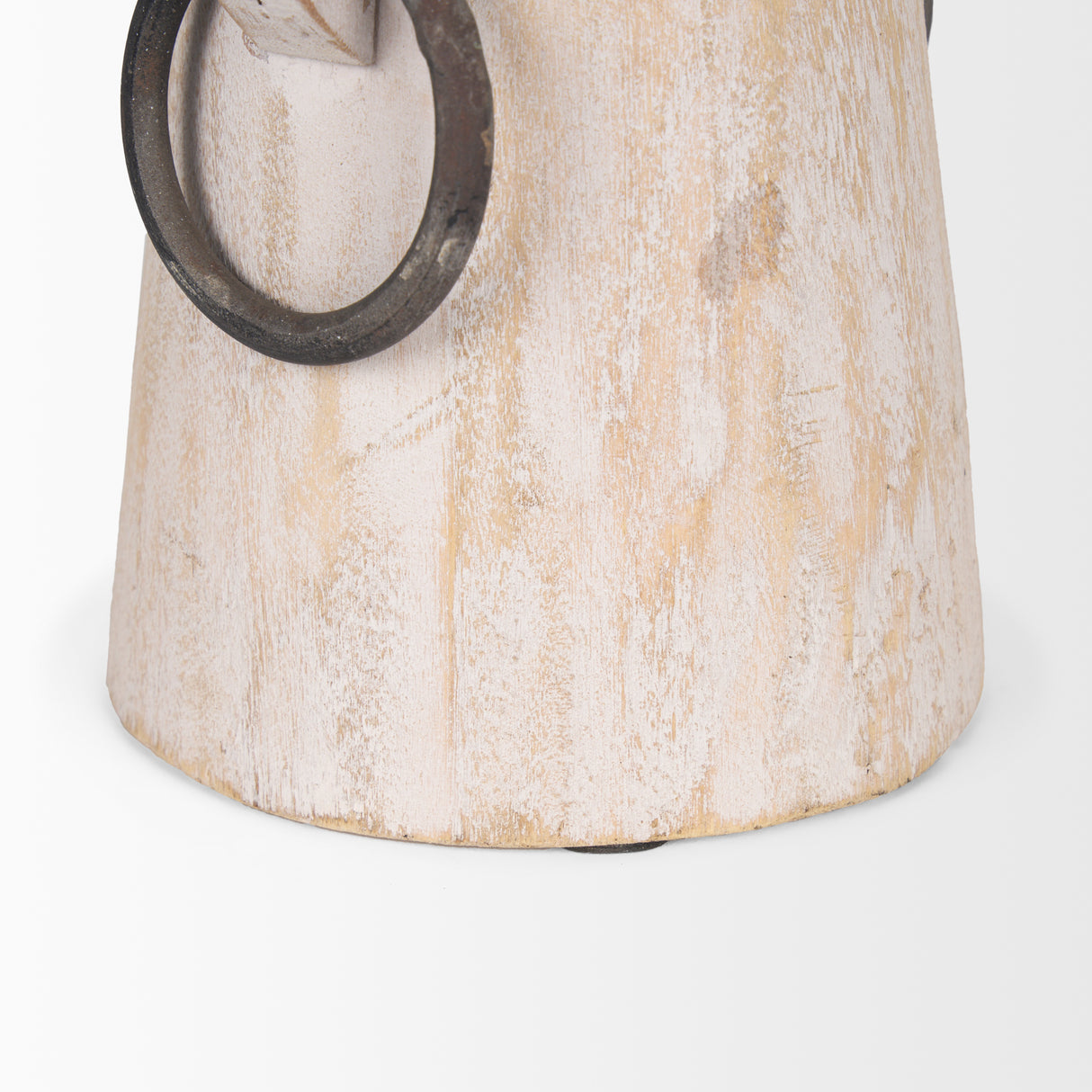 Monique Small Light Brown w/ Handles Wood Pot from Mercana - Luna Furniture
