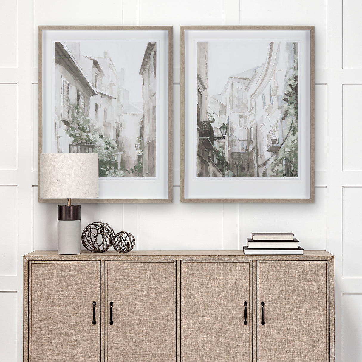 The Old Lodge Lane I by Natalia a Framed Art Print Matted under Glass from Mercana - Luna Furniture