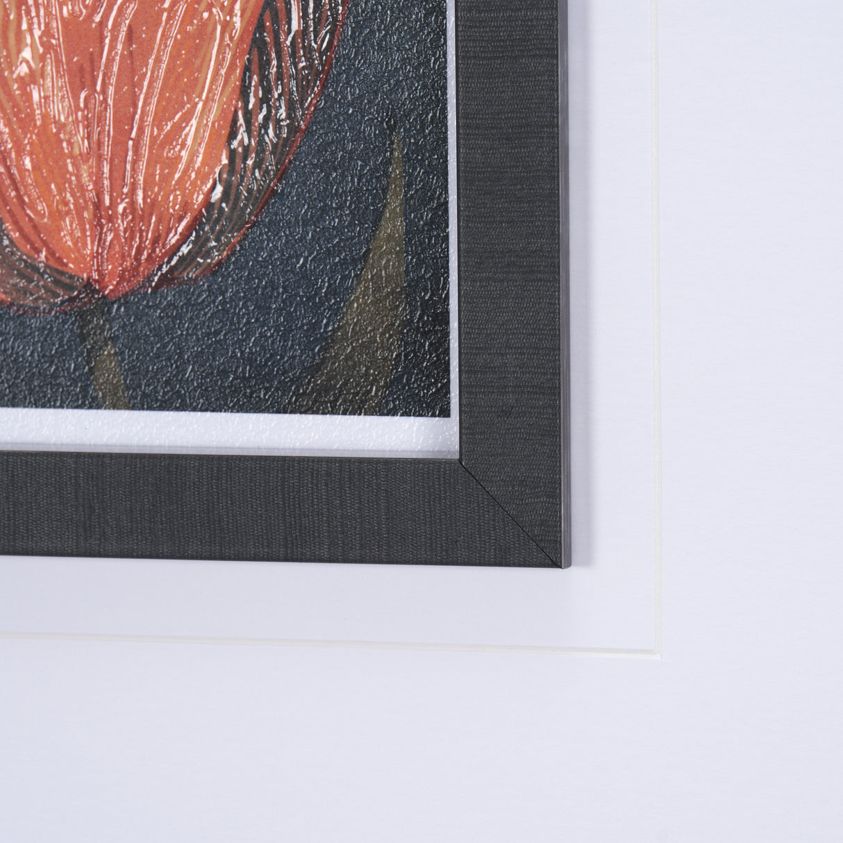 Flower Portrait II by Mercana Studio a Hand Embellished Textured Framed Art Print Matted under Glass from Mercana - Luna Furniture