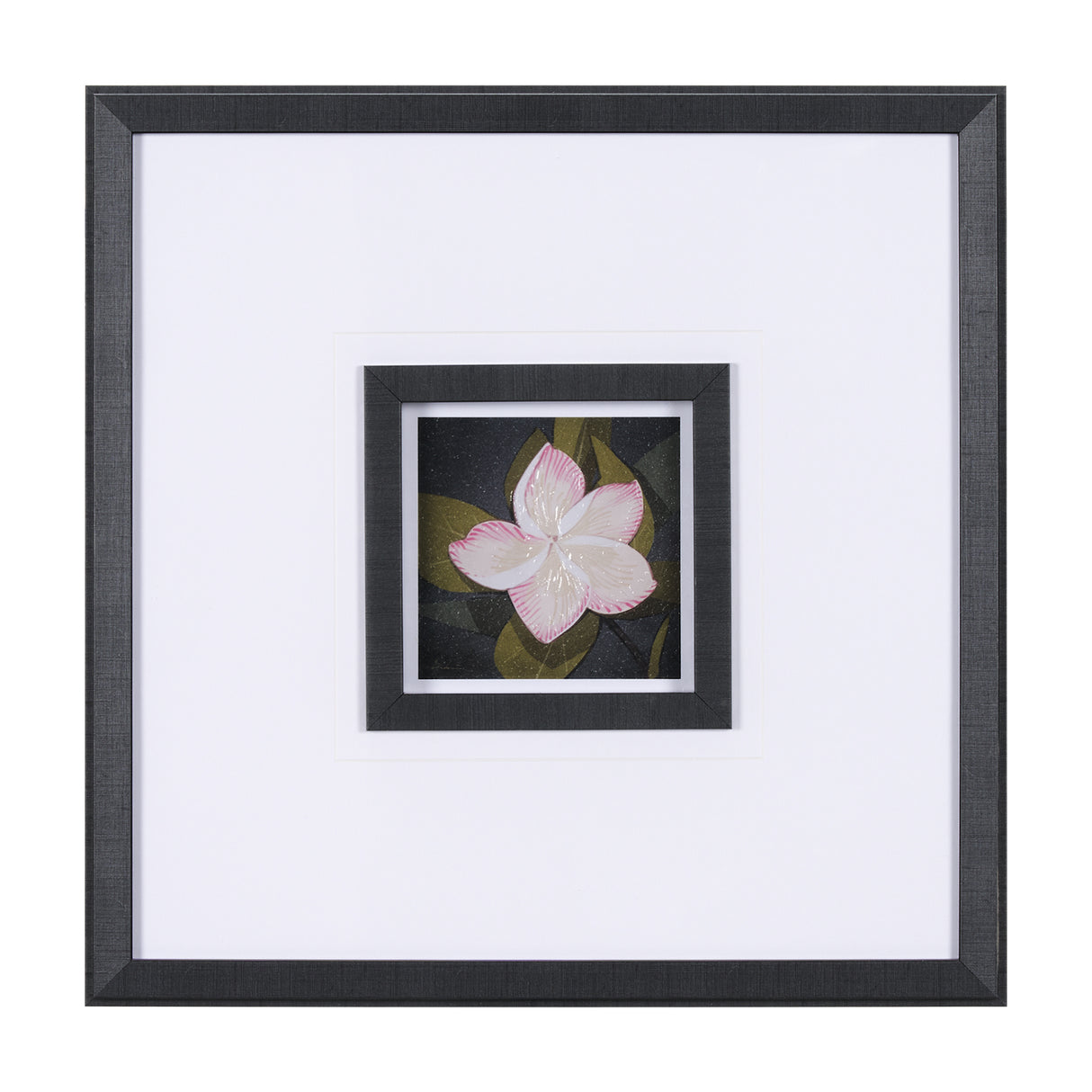 Flower Portrait III by Mercana Studio Hand Embellished Textured Framed Art Print Matted under Glass from Mercana - Luna Furniture